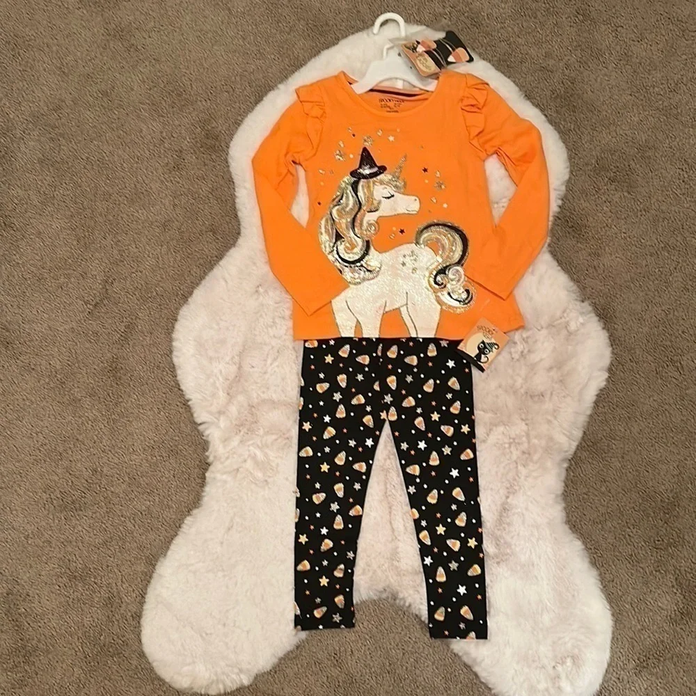 Girls Halloween Set With 2 Hair Clips